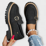 Lora™ | Mocasines Casuales de Punta Redonda