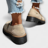 Lora™ | Mocasines Casuales de Punta Redonda