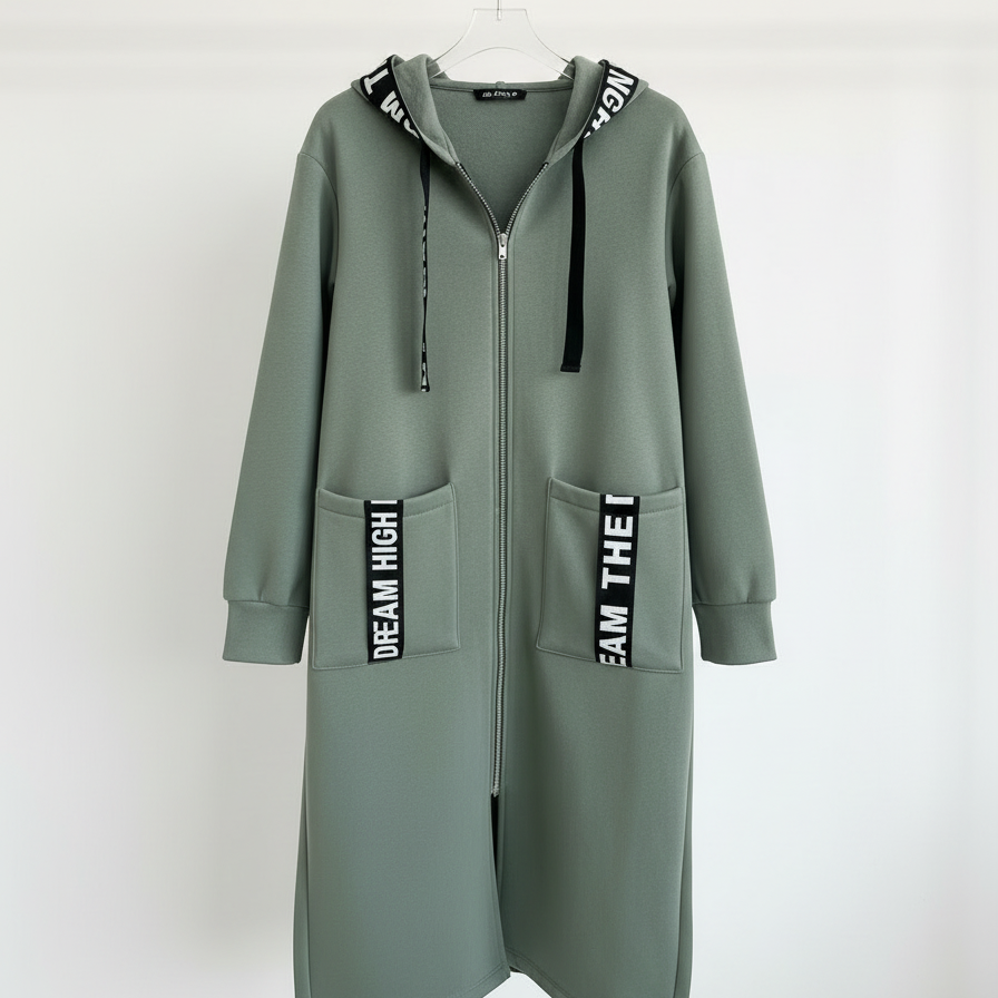 Marina - Sudadera larga con capucha