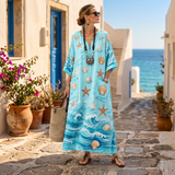 Vestido caftán "Marina" – Inspiración Marina Tropical