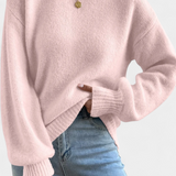 Mae Jersey de Cuello Redondo con Mangas Globo