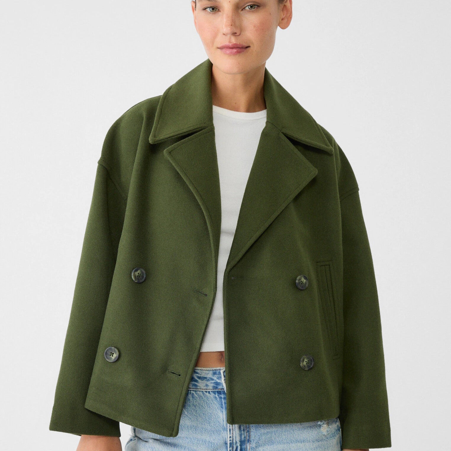 Anna - Chaqueta corta de doble botonadura