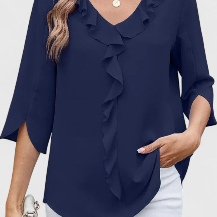 Annemiek Blusa Casual con Corte Suelto y Estilo Sofisticado