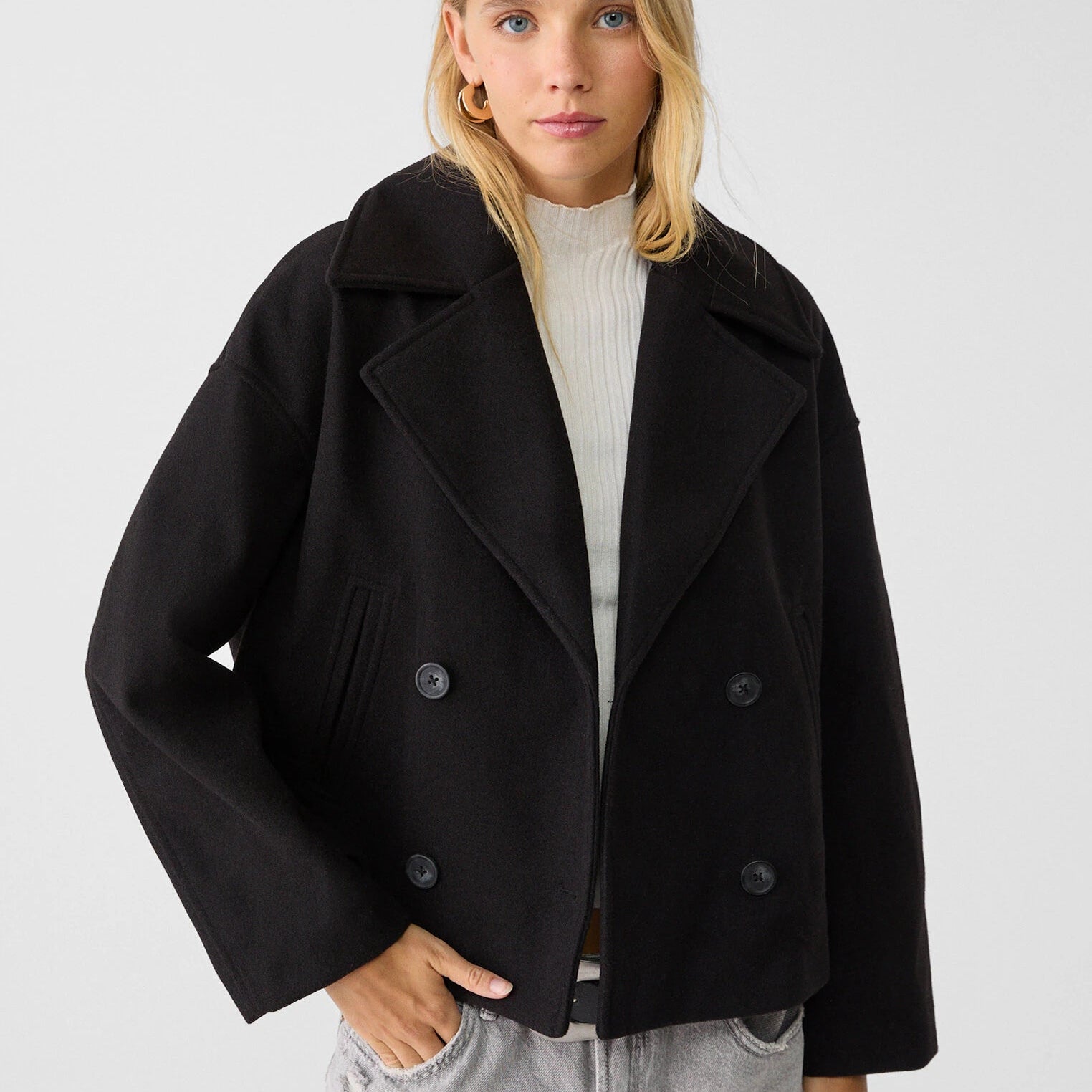 Anna - Chaqueta corta de doble botonadura
