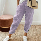 SOPHIA | Elegante en Pantalón Casual a Rayas