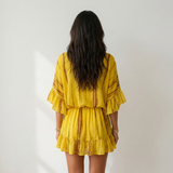 Alejandra Vestido Boho Amarillo